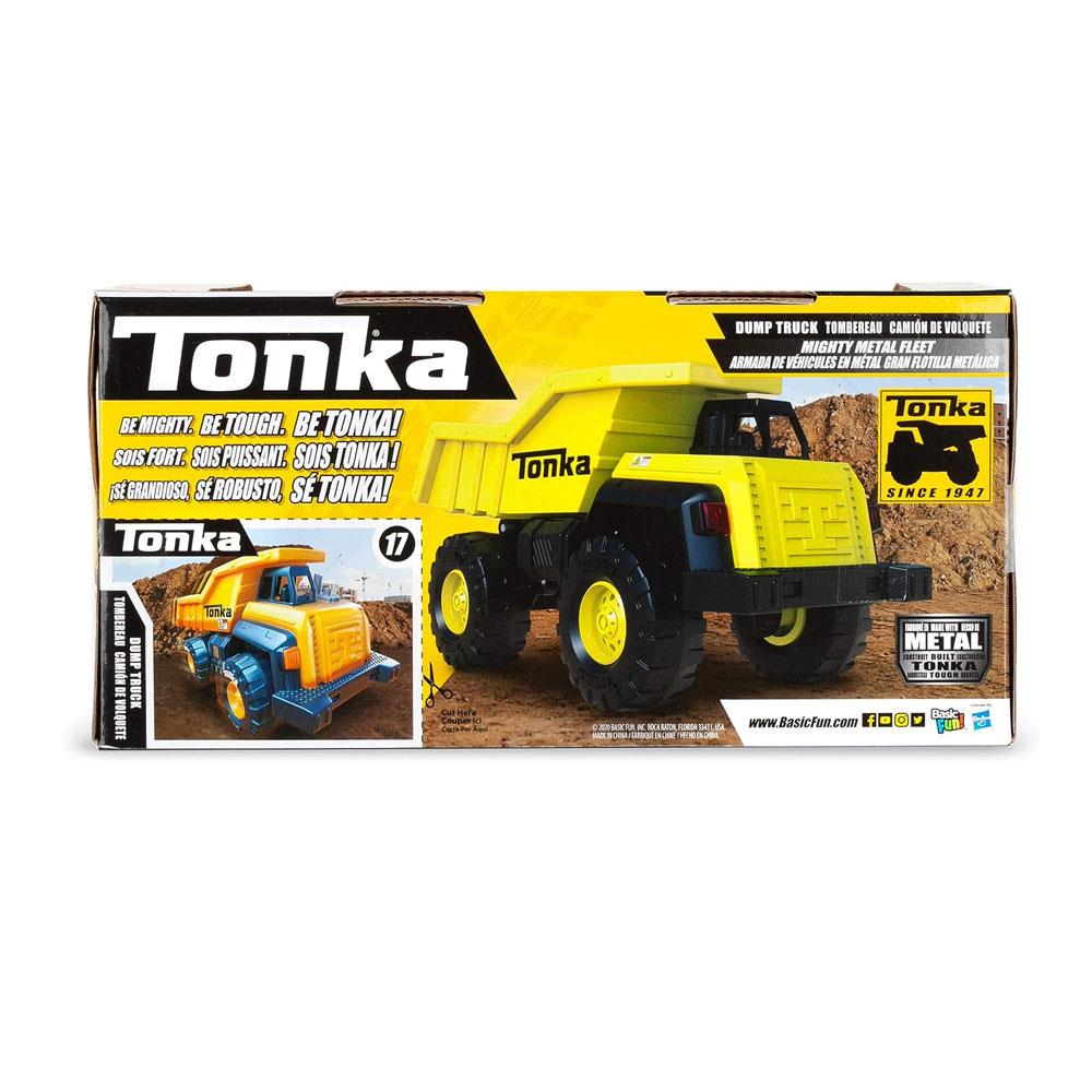 Tonka Mighty Metal Fleet Dump Truck Kids Construction Toys - Yellow/Black