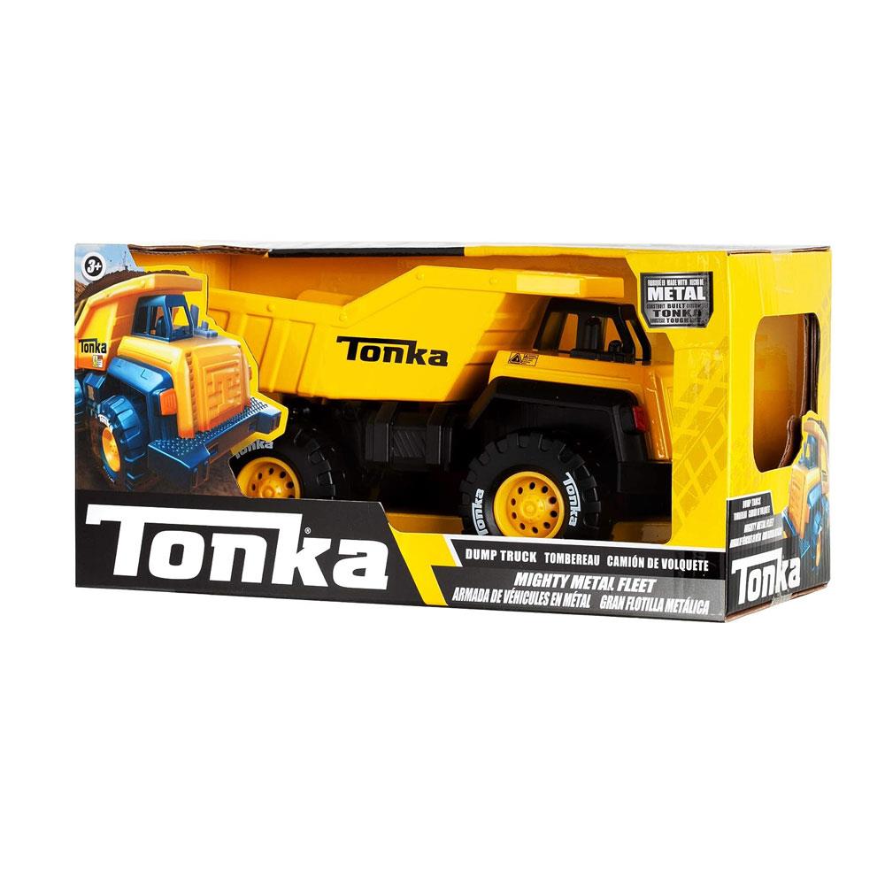 Tonka Mighty Metal Fleet Dump Truck Kids Construction Toys - Yellow/Black