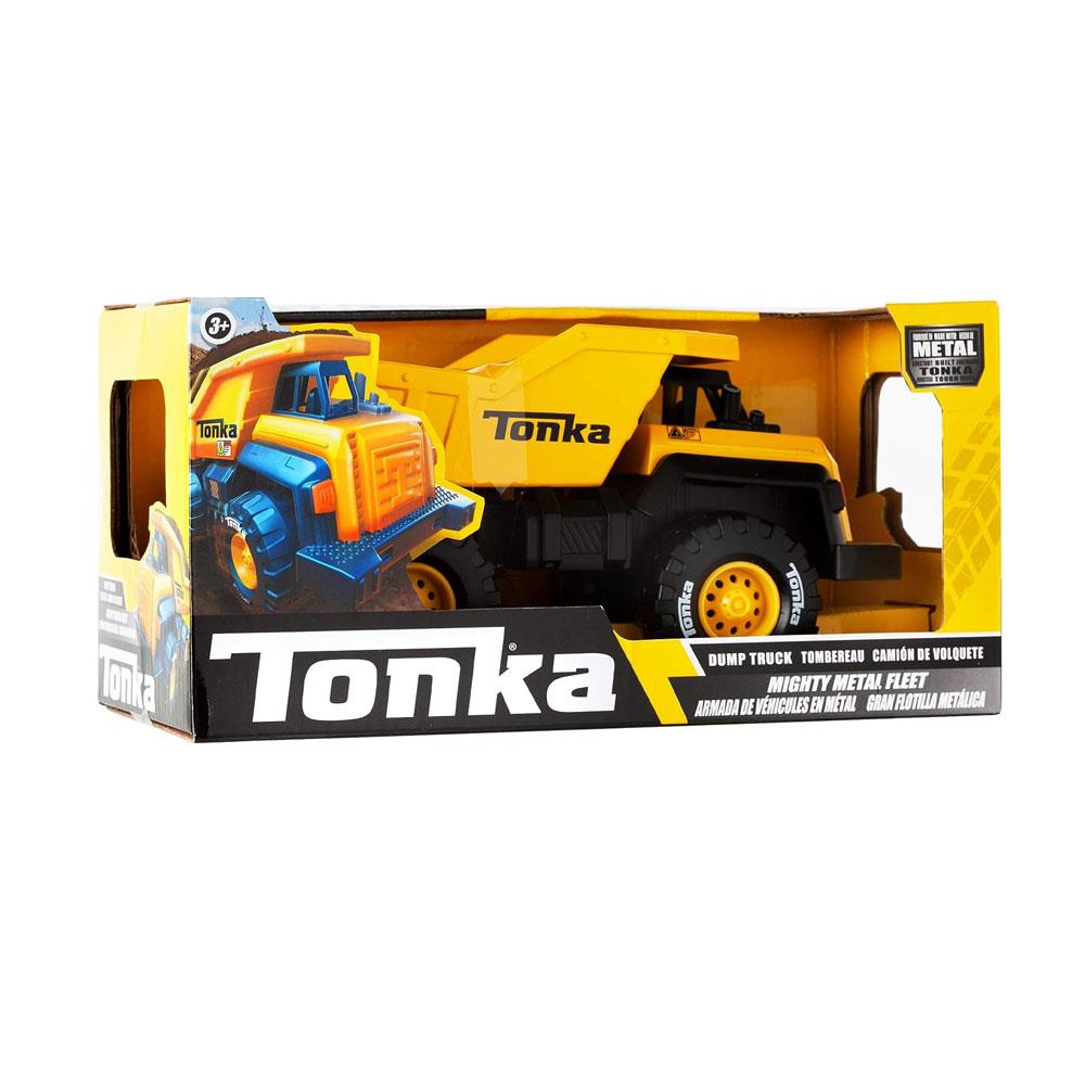 Tonka Mighty Metal Fleet Dump Truck Kids Construction Toys - Yellow/Black