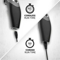 Wahl Clip N Rinse Cordless Hair Clipper And Nose Trimmer Home Haircutting Kit - Black