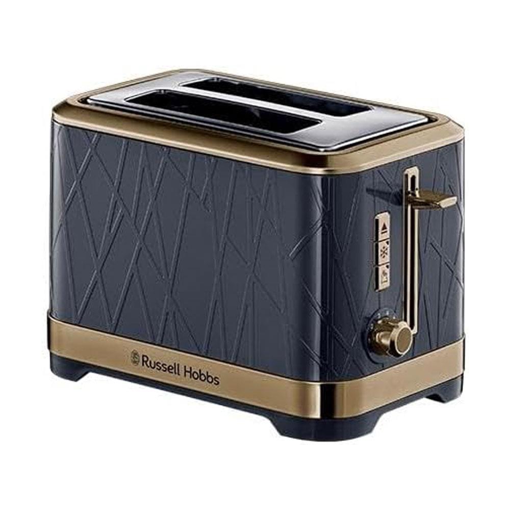 Russell Hobbs Structure 2 Slice Toaster Stainless Steel 1050W - Ombre Blue