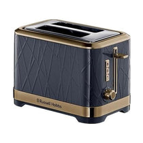 Russell Hobbs Structure 2 Slice Toaster Stainless Steel 1050W - Ombre Blue