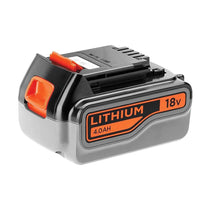 Black & Decker 18V 4.0 Ah Lithium Ion Battery Pack - Black