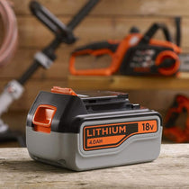 Black & Decker 18V 4.0 Ah Lithium Ion Battery Pack - Black