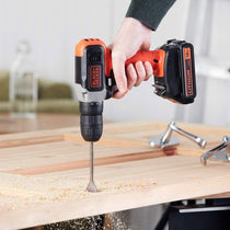Black & Decker 18V Lithium-ion Drill Driver With 1.5Ah Battery & 400mA Charger - Orange/Black