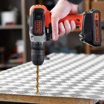 Black & Decker 18V Lithium-ion Drill Driver With 1.5Ah Battery & 400mA Charger - Orange/Black