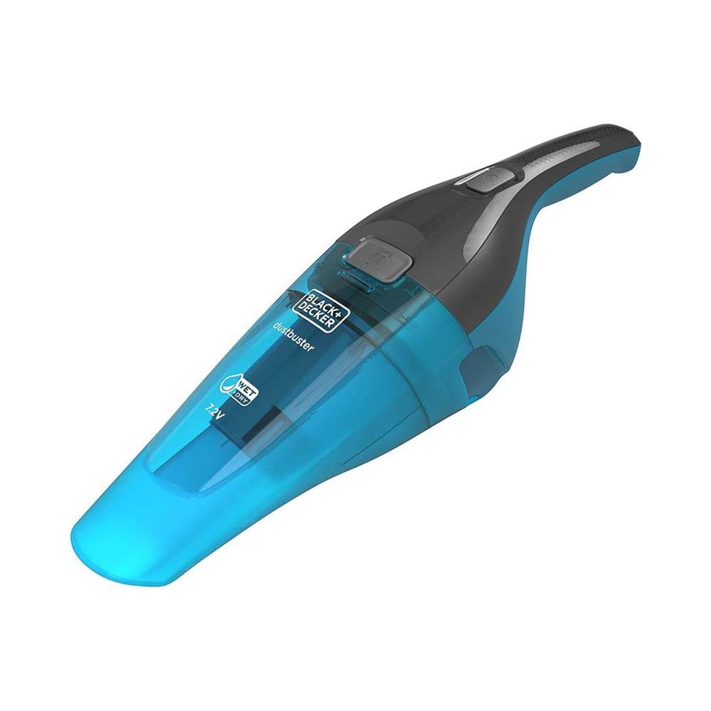 Black & Decker 7.2V Wet And Dry Dustbuster Cordless Hand Vacuum With Accessories 14W 0.38 Litres - Blue/Grey Main image