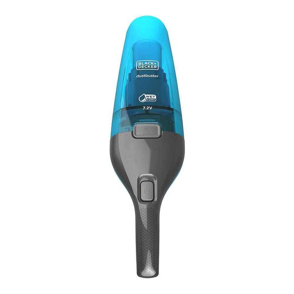 Black & Decker 7.2V Wet And Dry Dustbuster Cordless Hand Vacuum With Accessories 14W 0.38 Litres - Blue/Grey