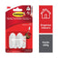 3M Command Designer Hooks Small 2 Hooks And 4 Small Strips 450g Holding Power - White