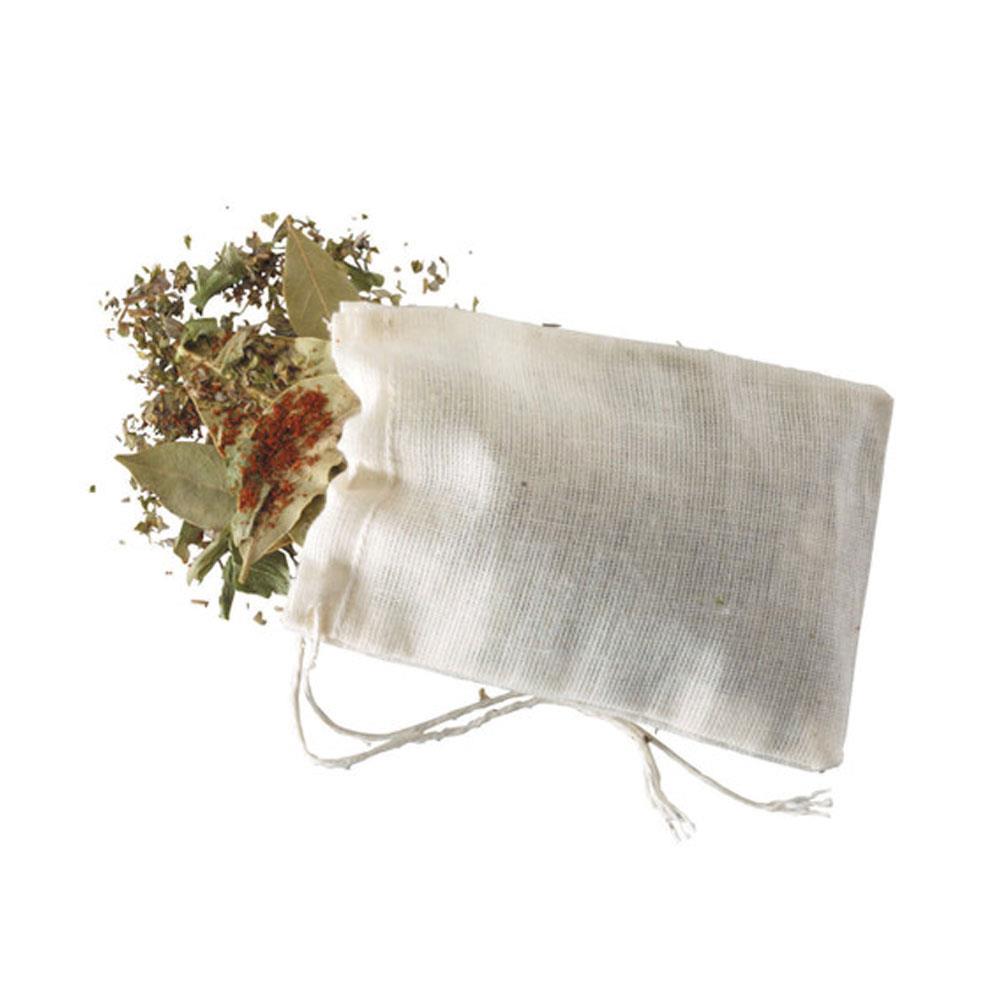 KitchenCraft Home Made Spice Cooking Bags Pack of 4 - White