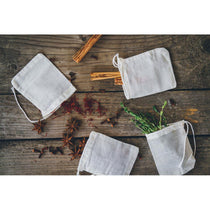 KitchenCraft Home Made Spice Cooking Bags Pack of 4 - White