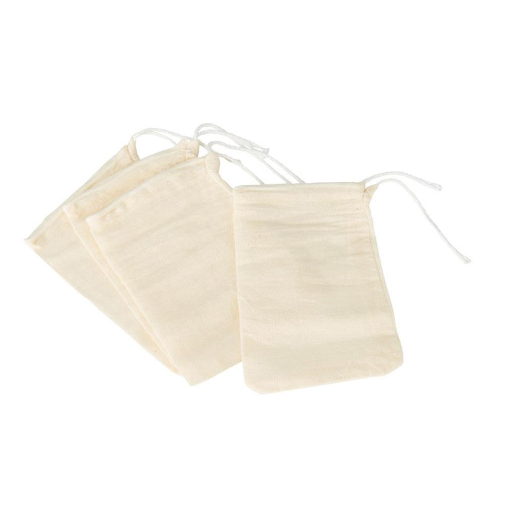 KitchenCraft Home Made Spice Cooking Bags Pack of 4 - White