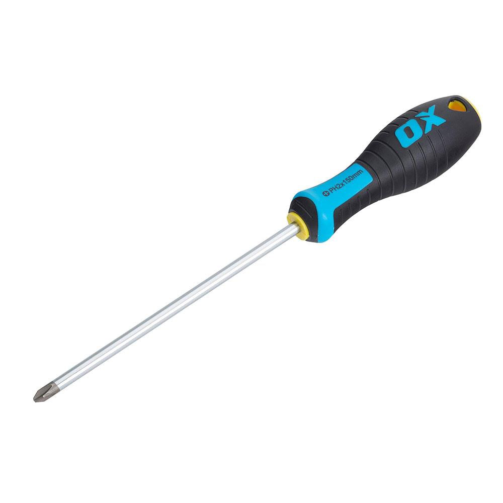 OX Tools Pro Phillips Screwdriver PH2 x 150mm
