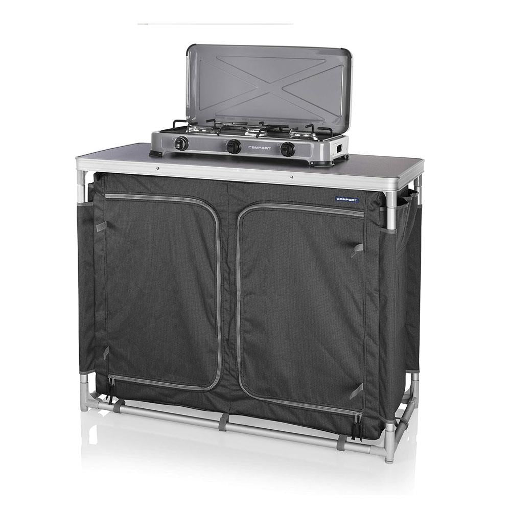 Campart 3 Burner Gas Stove Quebec Stainless Steel 4000W - Grey