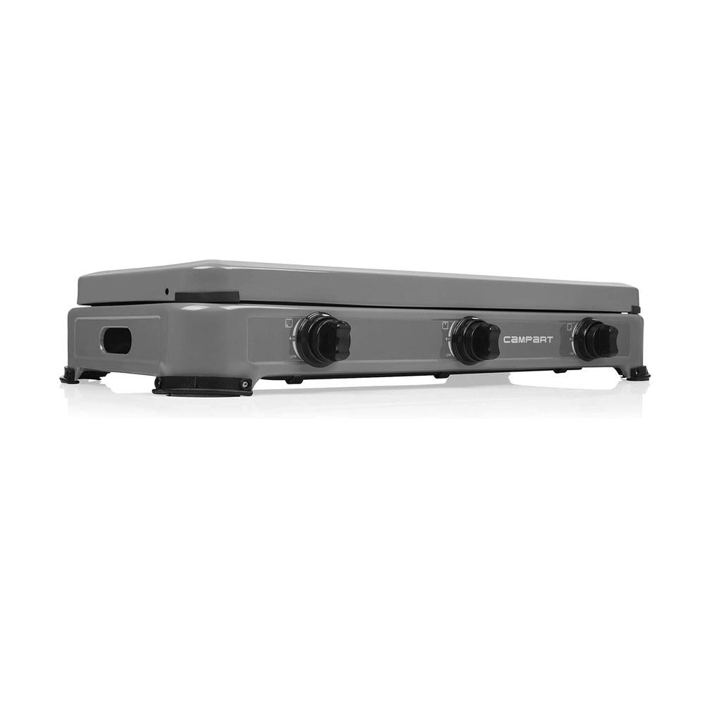 Campart 3 Burner Gas Stove Quebec Stainless Steel 4000W - Grey
