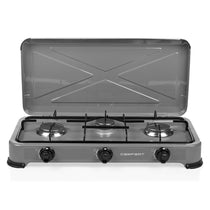 Campart 3 Burner Gas Stove Quebec Stainless Steel 4000W - Grey