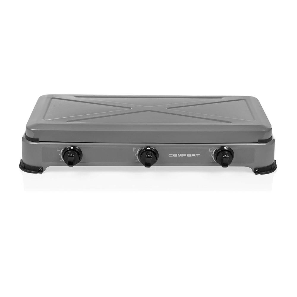 Campart 3 Burner Gas Stove Quebec Stainless Steel 4000W - Grey