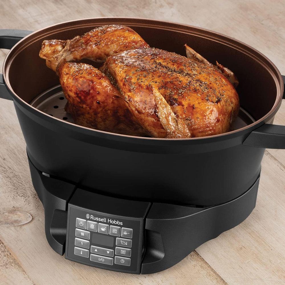 Russell Hobbs Good To Go Multicooker With 8 Versatile Functions 750W 6.5 Litre - Black