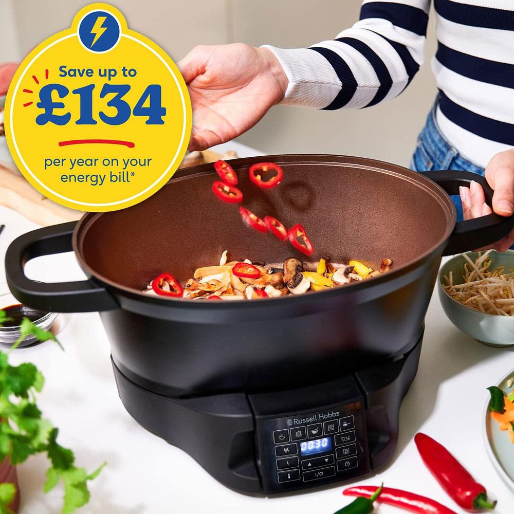 Russell Hobbs Good To Go Multicooker With 8 Versatile Functions 750W 6.5 Litre - Black