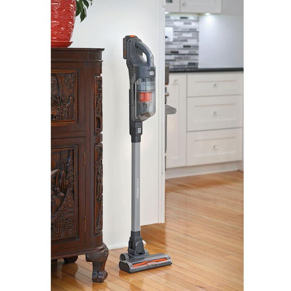 Black & Decker PowerSeries+ 18V 2-In-1 Stick Vacuum Cleaner With Removable 2Ah Battery - Grey