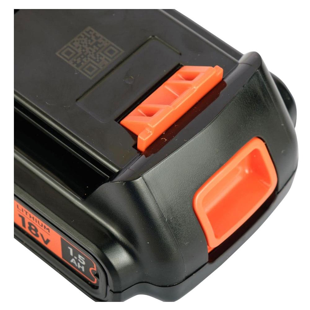 Black & Decker 18V 1.5Ah Lithium Ion Battery - Black