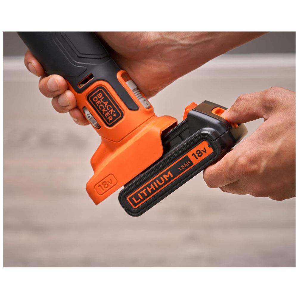 Black & Decker 18V 1.5Ah Lithium Ion Battery - Black