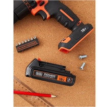 Black & Decker 18V 1.5Ah Lithium Ion Battery - Black