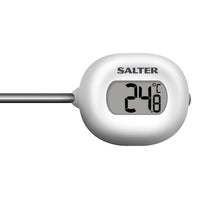 Salter Instant Read Digital Meat Thermometer - Silver/White