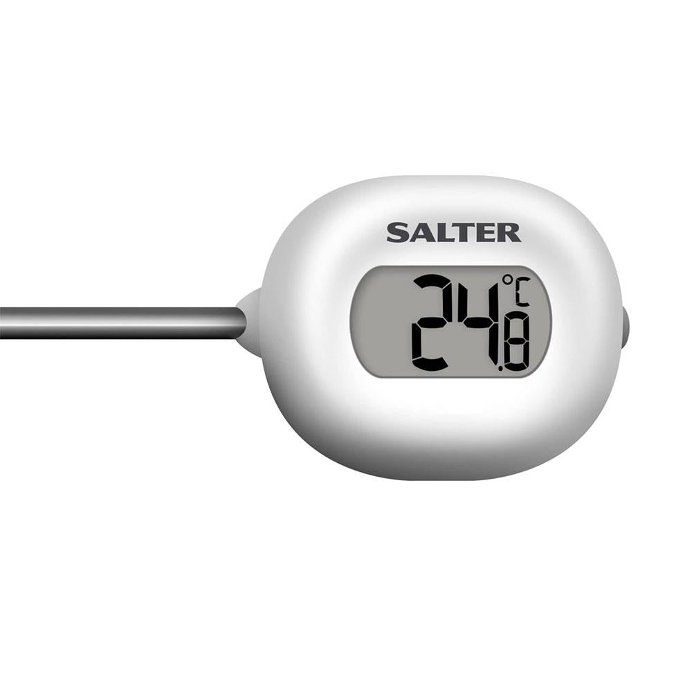 Salter Instant Read Digital Meat Thermometer - Silver/White