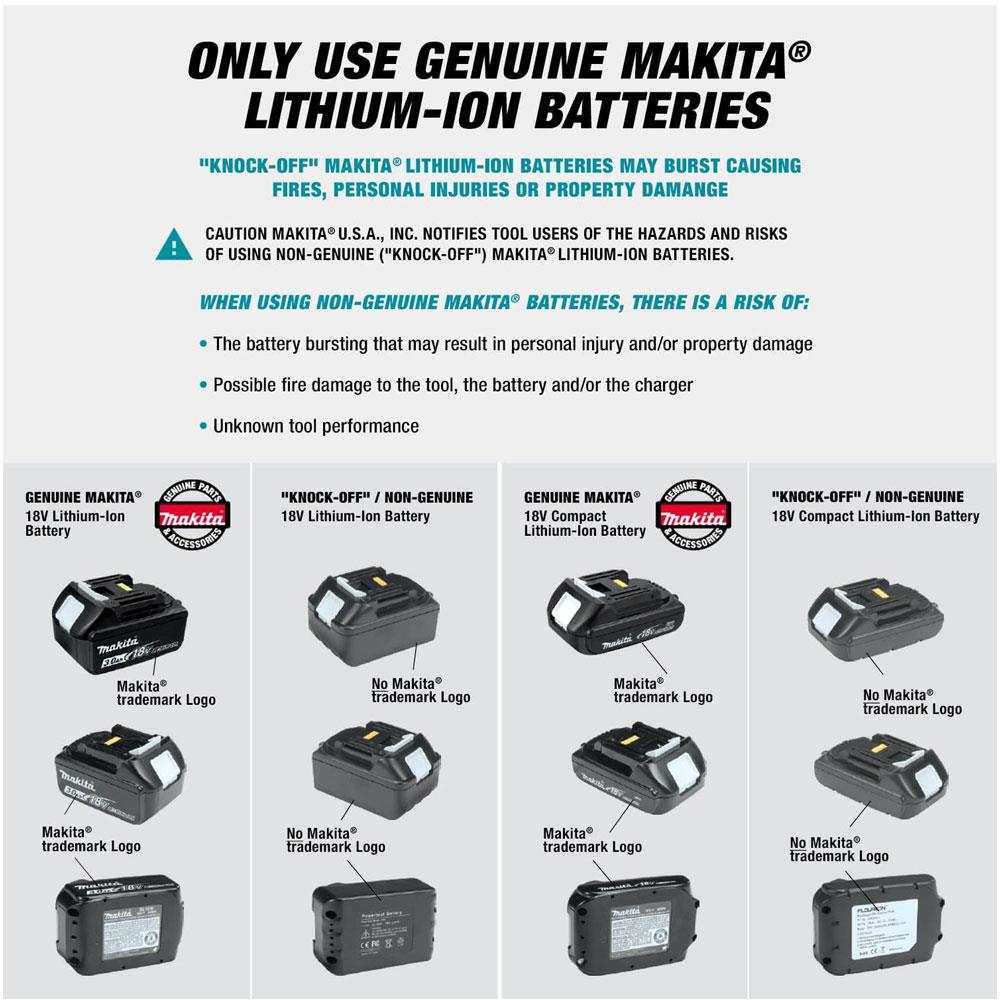 Makita 14.4V To 18V Li-ion LXT Florescent 12 LED Torch - Bare Unit