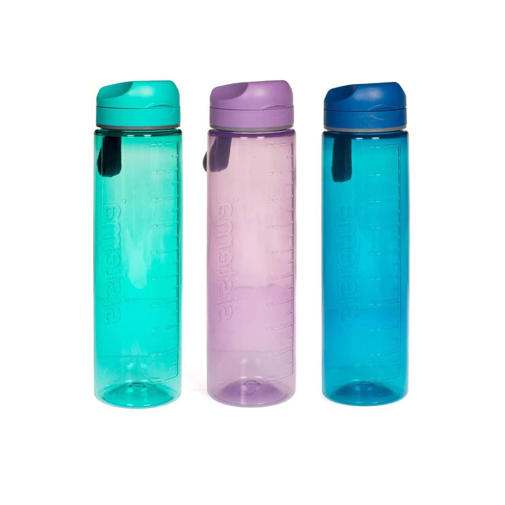 Sistema Tritan Active Flip Top Water Bottle 1 Litre Transparent - Assorted Colours Main image