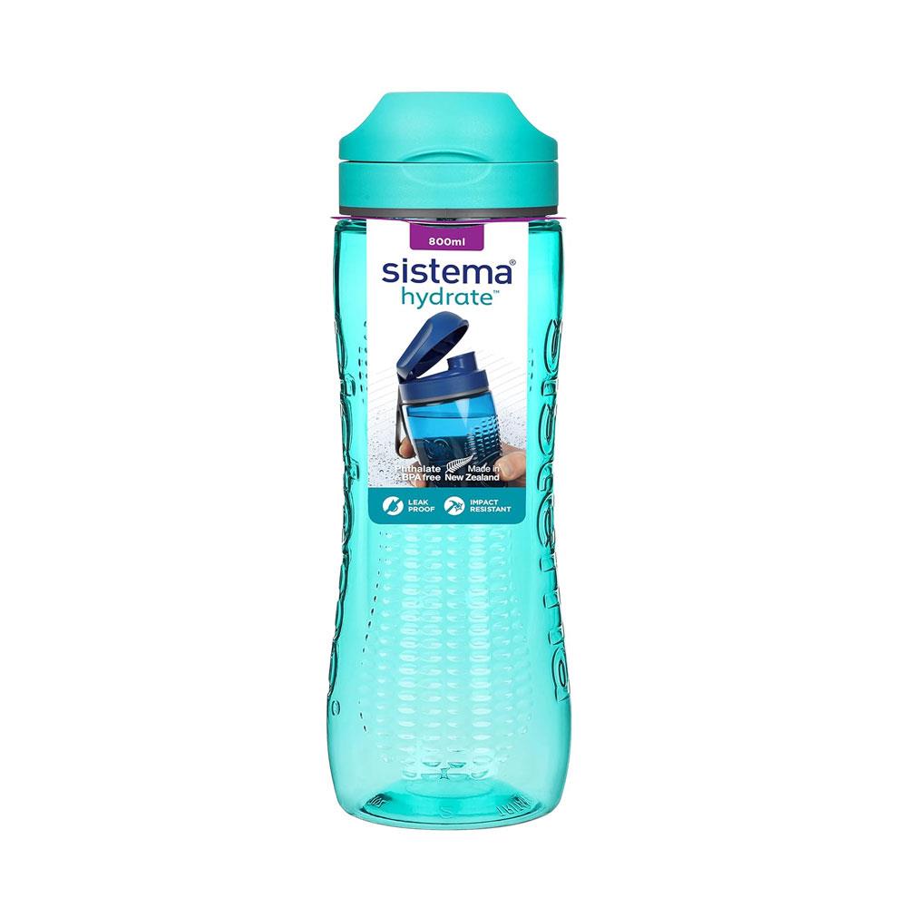 Sistema Hydrate Tritan Active Sports Water Bottle 800ml - Assorted Colours Main image