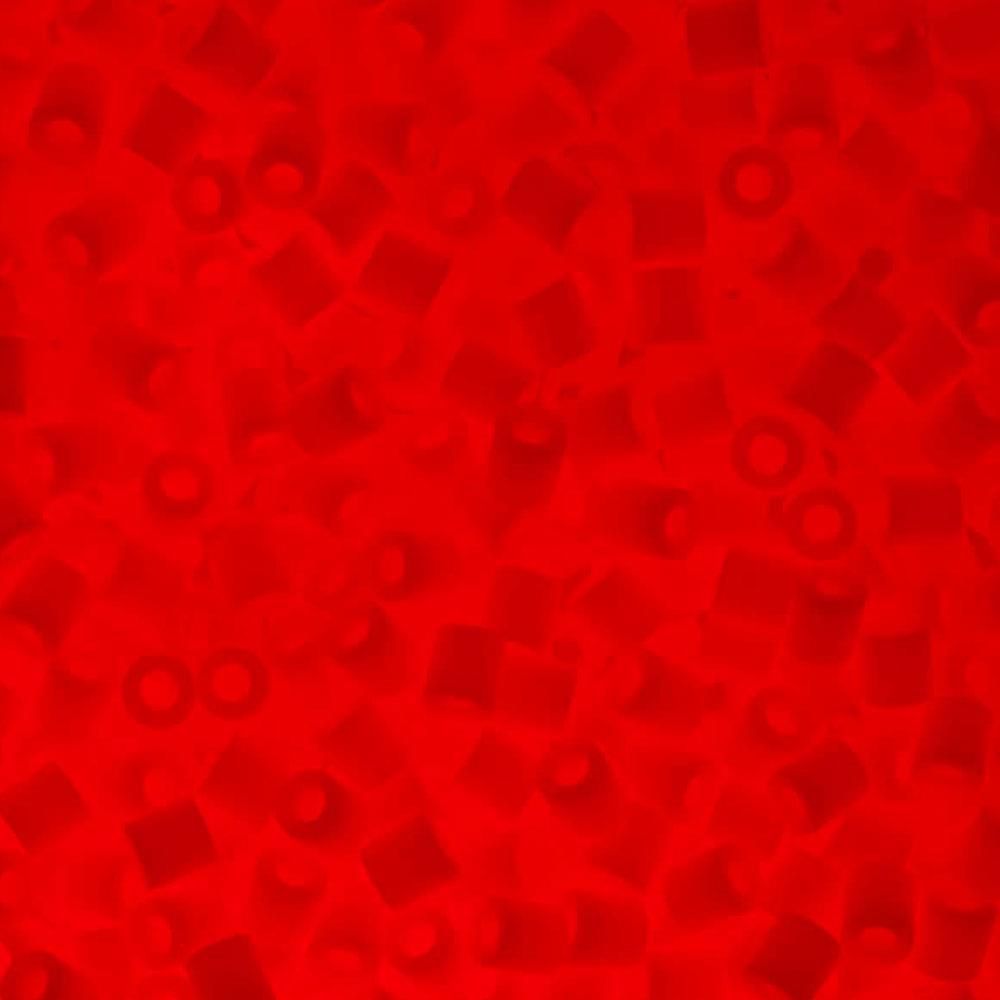 Hama 1000 Midi Beads In Bag Cylindrical Plastic - Night Glow Red