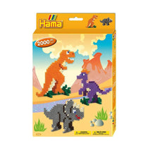 Hama Beads Dinosaur Kingdom Peg Boards Activity Box - Multicolour