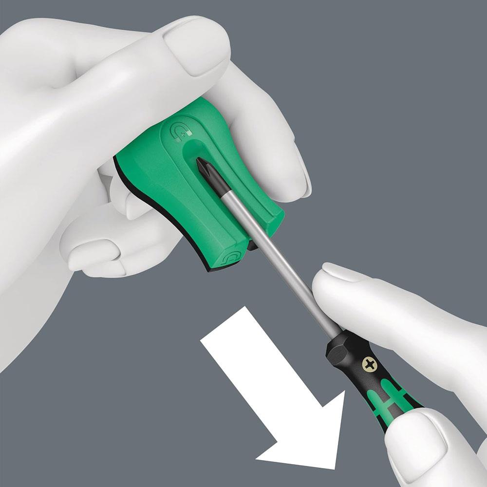 Wera 9500 Magnet SB Magnetiser Demagnetiser For Screwdrivers Allen Keys - Black/Green Secondary image