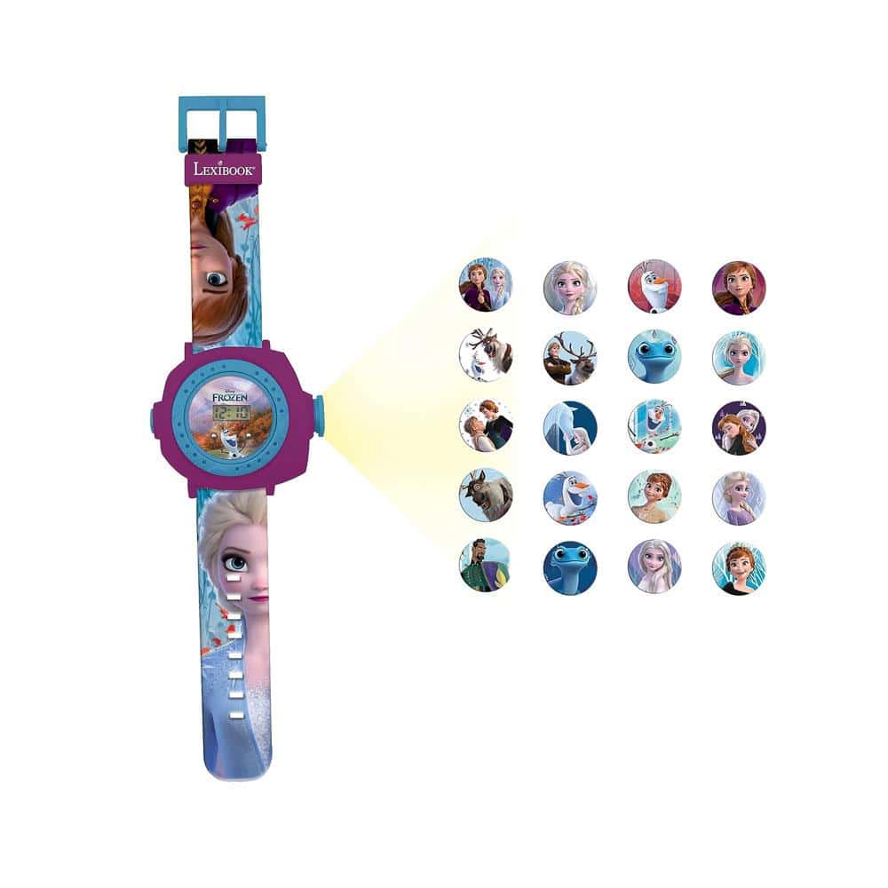 Lexibook Disney Frozen II Children Projection Watch With 20 Images - Blue/Purple/Berry Main image