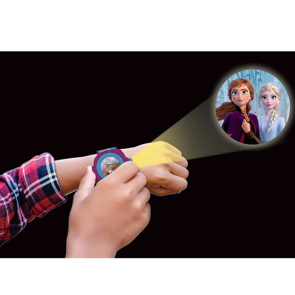 Lexibook Disney Frozen II Children Projection Watch With 20 Images - Blue/Purple/Berry