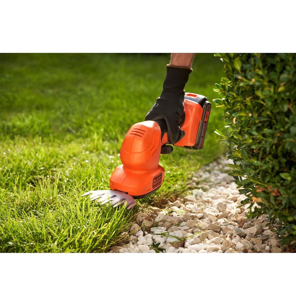 Black & Decker 18V Cordless Shear Shrubber Without Battery - Orange/Black