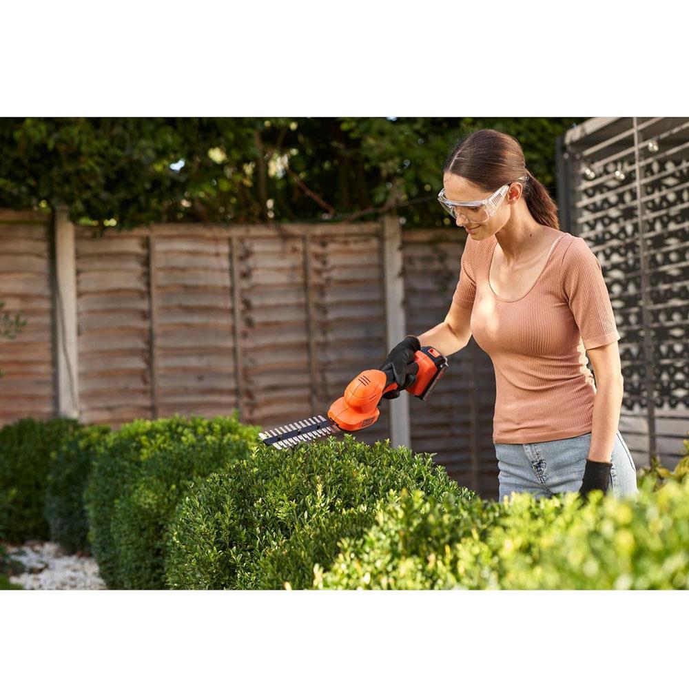 Black & Decker 18V Cordless Shear Shrubber Without Battery - Orange/Black