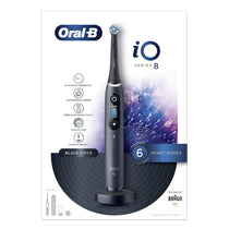Oral-B iO8 Electric Toothbrushes With Magnetic Technology 6 Modes Travel Case - Black