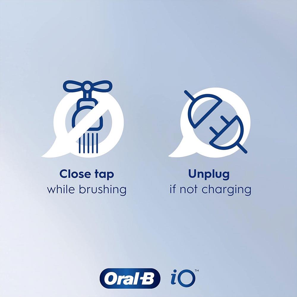 Oral-B iO8 Electric Toothbrushes With Magnetic Technology 6 Modes Travel Case - Black
