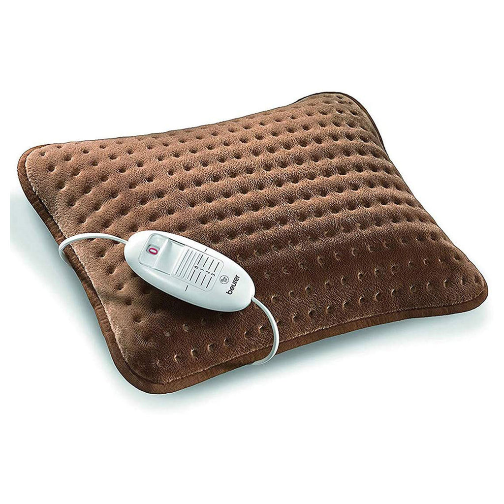 Beurer Heat Pad Disguised As Cosy Sofa Cushion With Rapid Warm Up Function - Beige