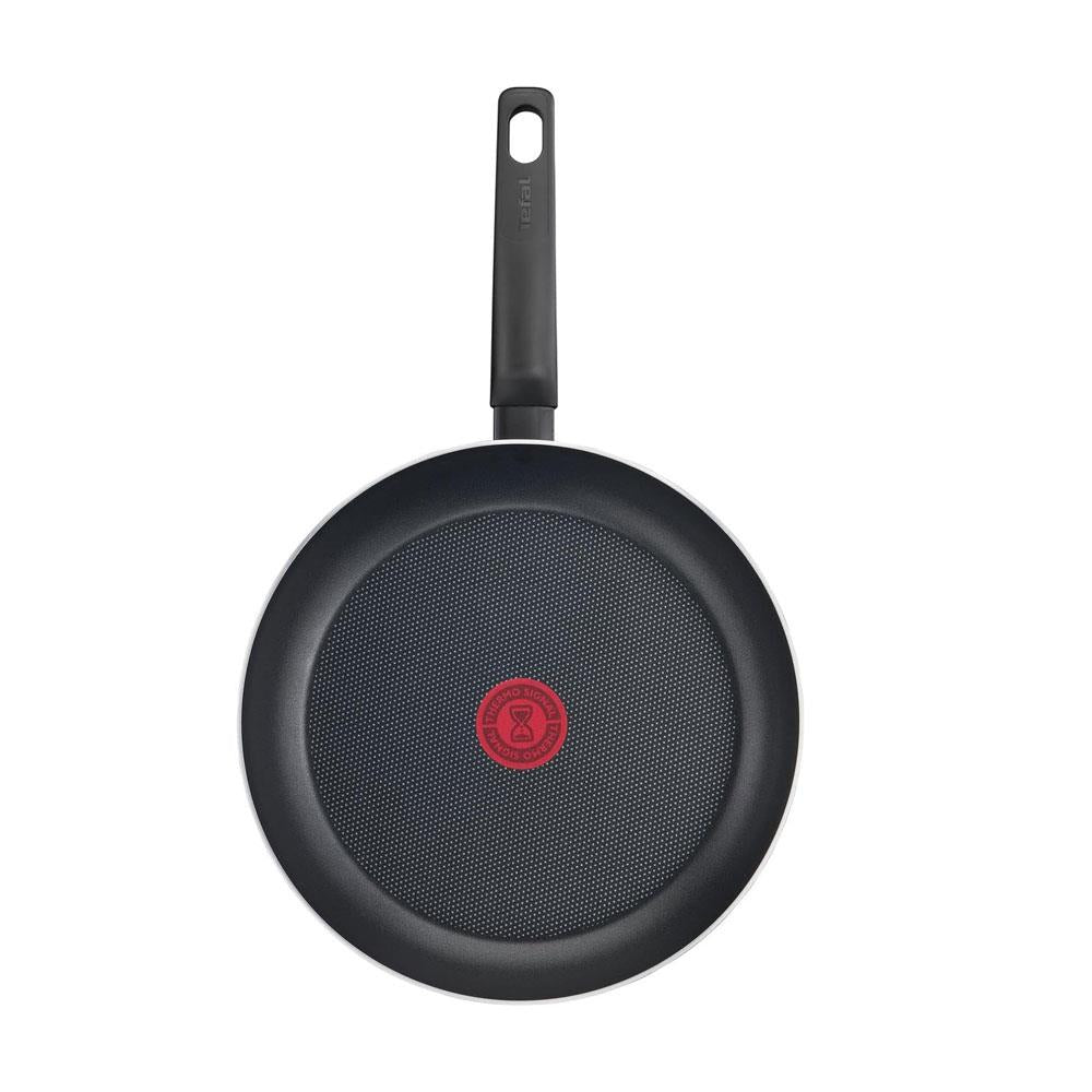 Tefal Simple Cook Frying Pan 28cm Titanium Non-Stick Coating Aluminum - Black