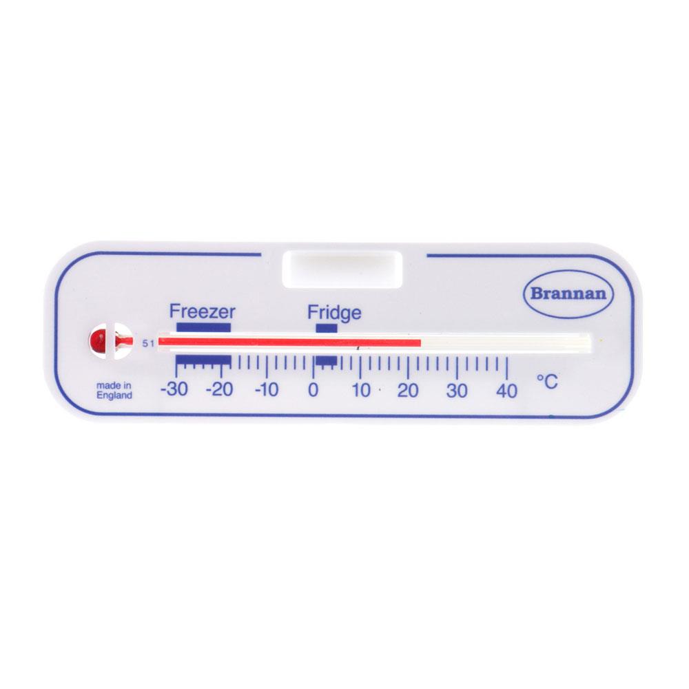 Brannan Horizontal Fridge Or Freezer Thermometer - White