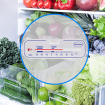 Brannan Horizontal Fridge Or Freezer Thermometer - White
