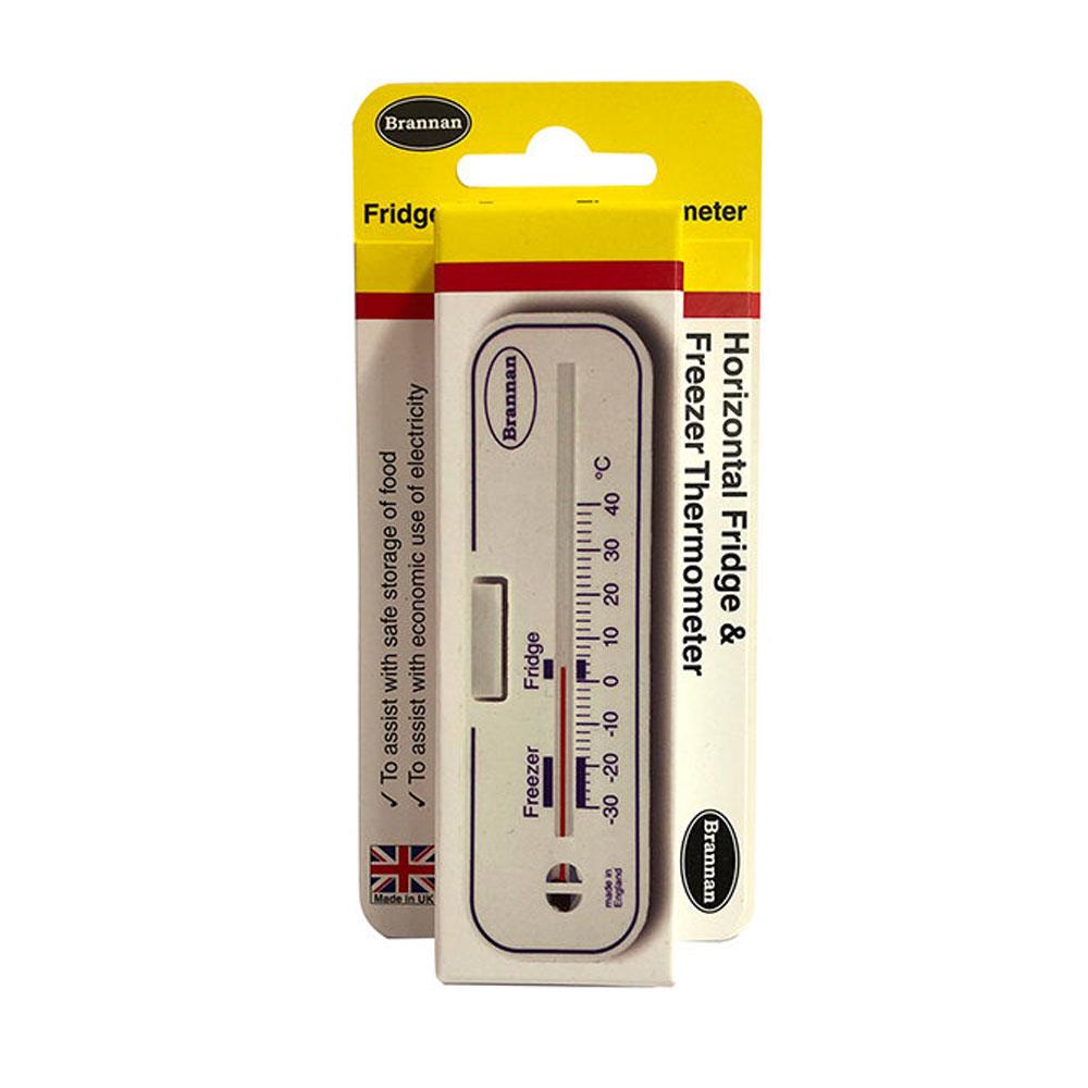 Brannan Horizontal Fridge Or Freezer Thermometer - White