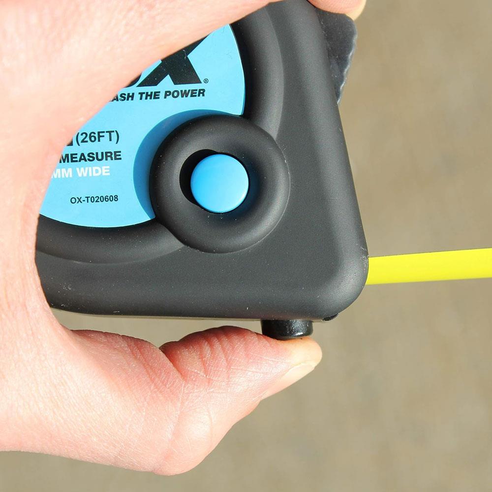 OX Tools Trade Tape Measure 8m Metric Only - Black/Blue