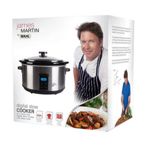 Wahl James Martin Digital Slow Cooker Ceramic Pot Brushed Stainless Steel 4.7 Litres - Silver