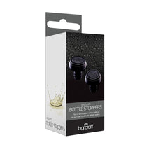 KitchenCraft BarCraft Deluxe Vacuum Bottle Stoppers Set of 2 - Black