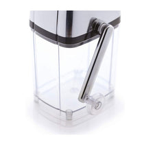 KitchenCraft BarCraft Ice Crusher Machine With Scoop For Cocktails Rotary Action Acrylic - Silver